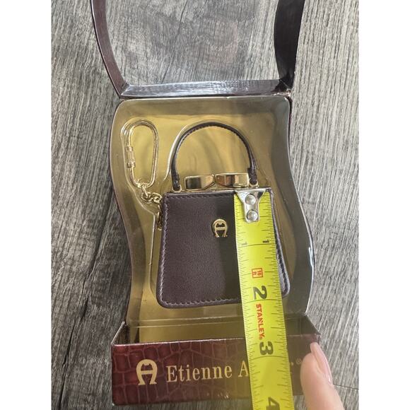 Vintage NEW Etienne Aigner Mini Miniatures Purse Bag Keychain Charm Accessory - Picture 10 of 10